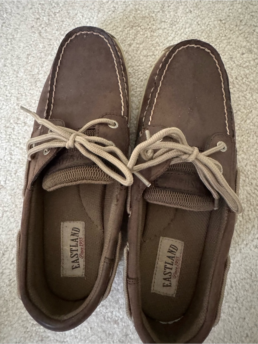 Eastland women’s Brown Boat Shoes - Classic Lace-Up